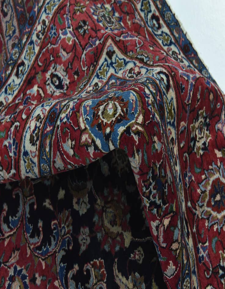 Detail image of  9' 10 x 12' 8  Hand Knotted Mashad Persian Wool Rug
