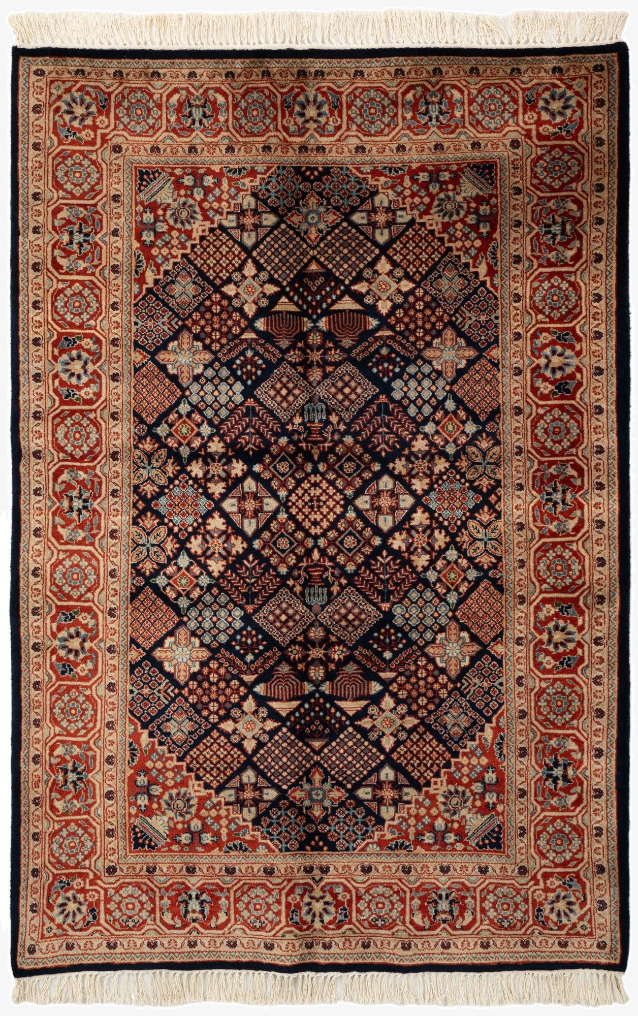  4' 5 x 6' 8  Hand Knotted Maymeh Oriental Wool Rug
