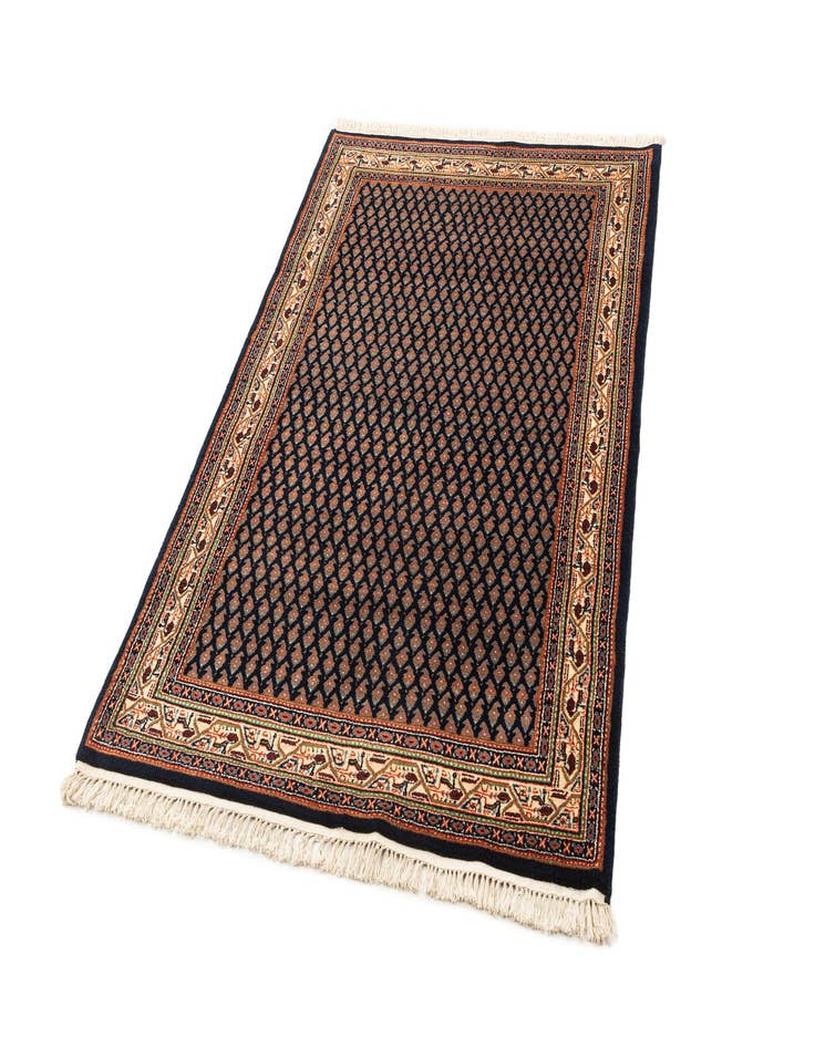 Detail image of  4' x 6' 1  Hand Knotted Mir Wool Rug