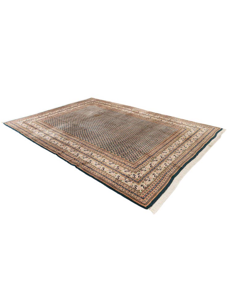 Detail image of  8' 8 x 12'  Hand Knotted Mir Wool Rug