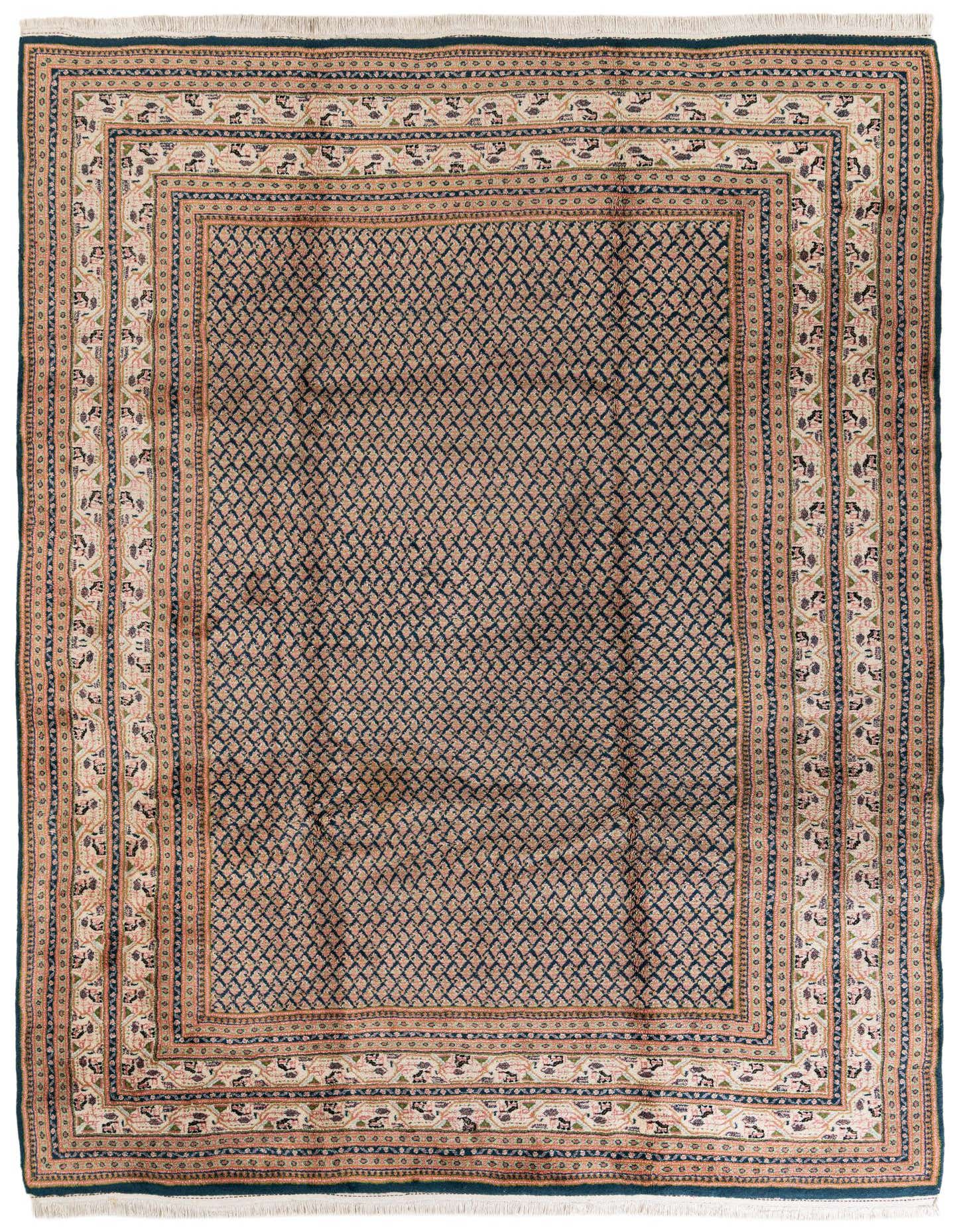 Primary image  8' 8 x 12'  Hand Knotted Mir Wool Rug