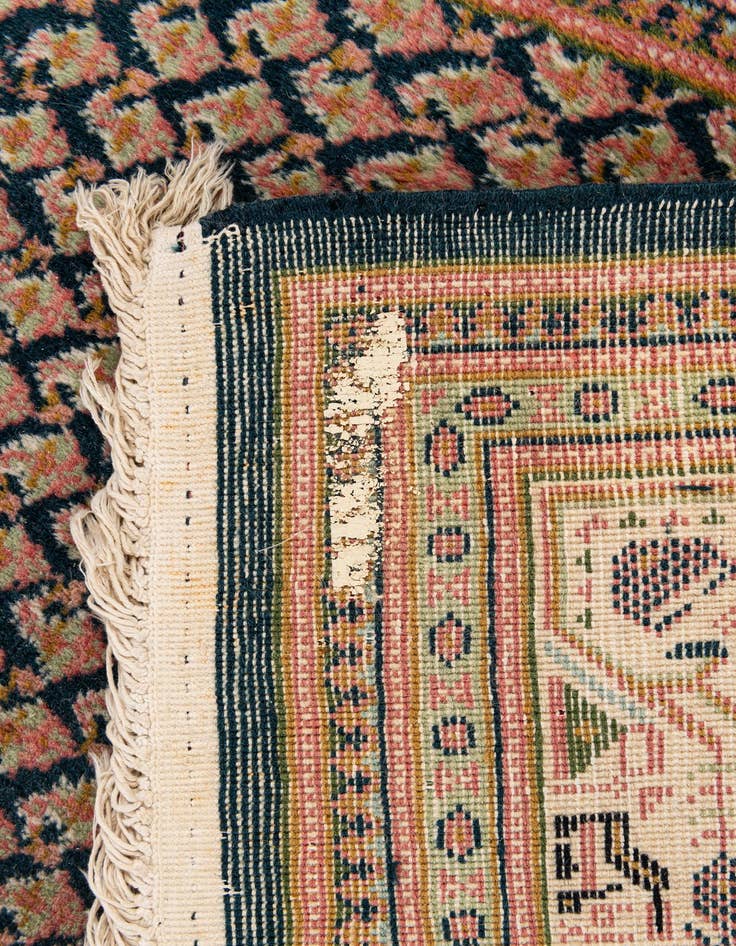 Detail image of  5' 8 x 7' 11  Hand Knotted Mir Wool Rug