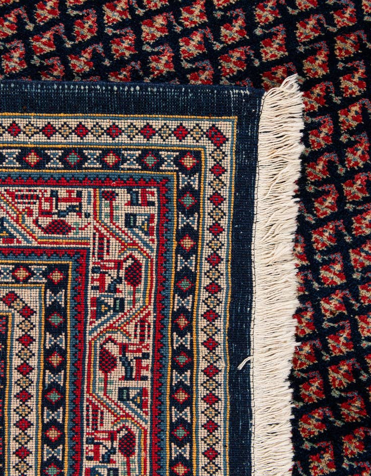 Detail image of  3' 9 x 5' 5  Hand Knotted Mir Wool Rug