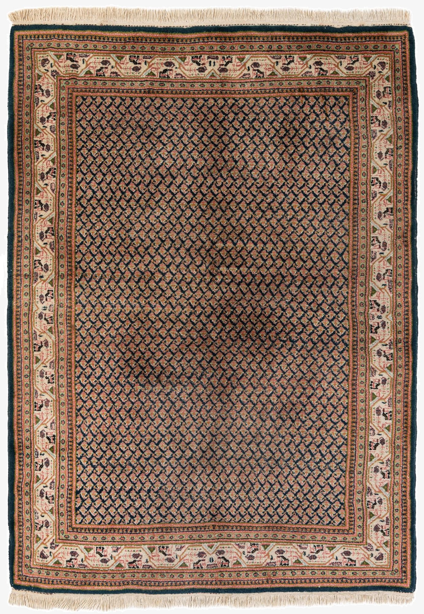  5' 8 x 7' 11  Hand Knotted Mir Wool Rug