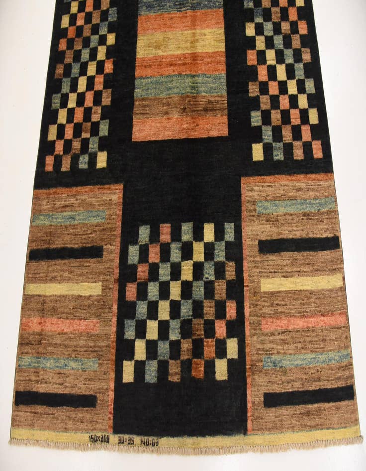 Detail image of  4' 10 x 6' 10  Hand Knotted Modern Ziegler Rug