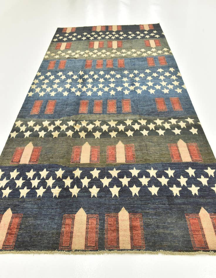 Detail image of  8' 3 x 11' 5  Hand Knotted Modern Ziegler Rug