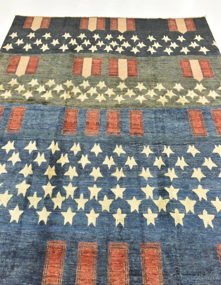 Detail image of  8' 3 x 11' 5  Hand Knotted Modern Ziegler Rug