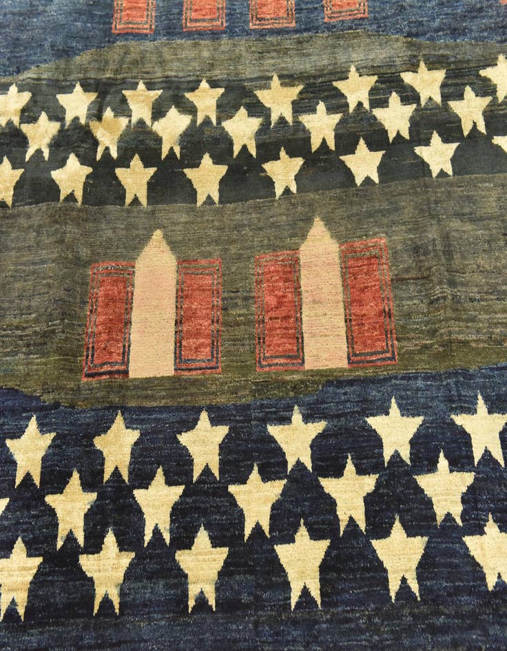 Detail image of  8' 3 x 11' 5  Hand Knotted Modern Ziegler Rug