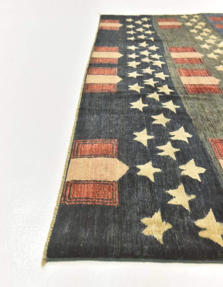 Detail image of  8' 3 x 11' 5  Hand Knotted Modern Ziegler Rug