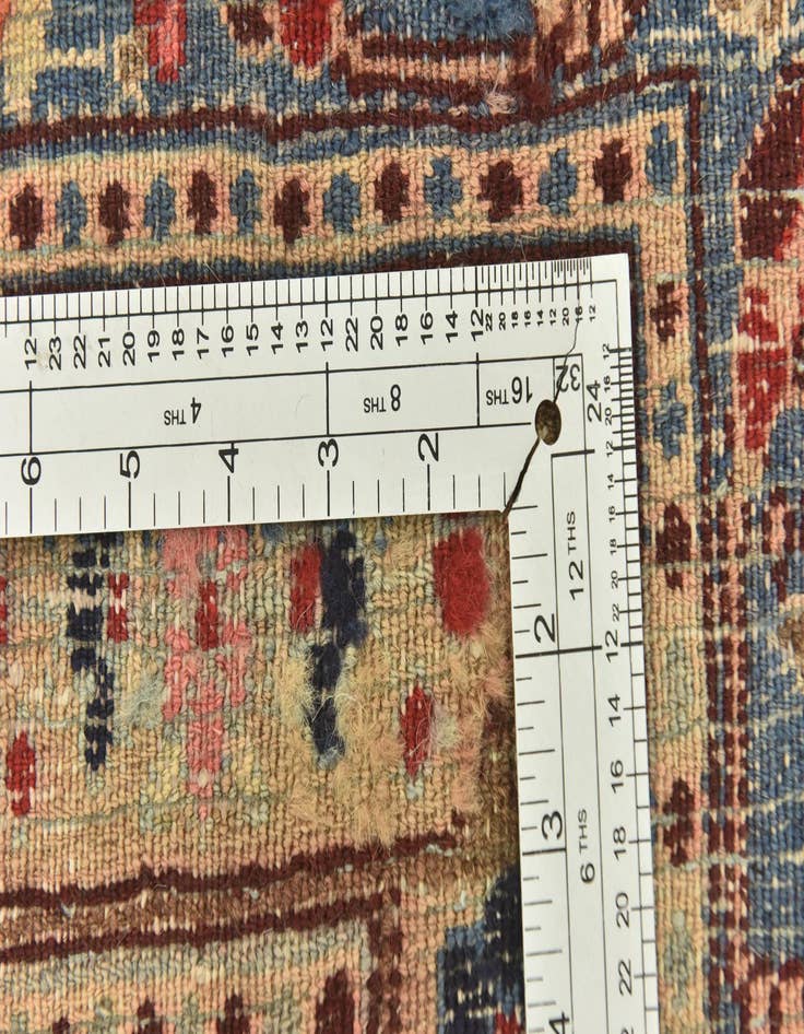 Detail image of  6' 10 x 11'  Hand Knotted Mood Persian Wool Rug