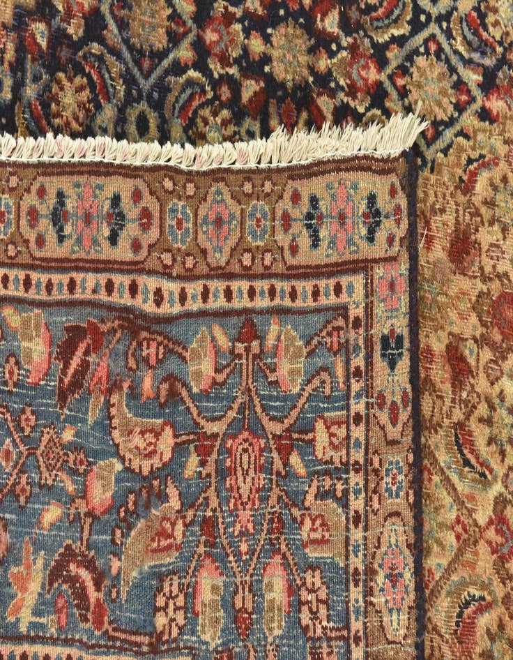 Detail image of  6' 10 x 11'  Hand Knotted Mood Persian Wool Rug