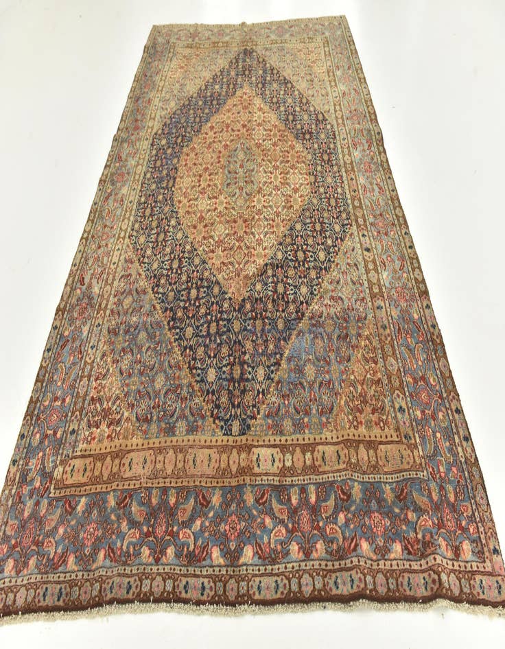 Detail image of  6' 10 x 11'  Hand Knotted Mood Persian Wool Rug