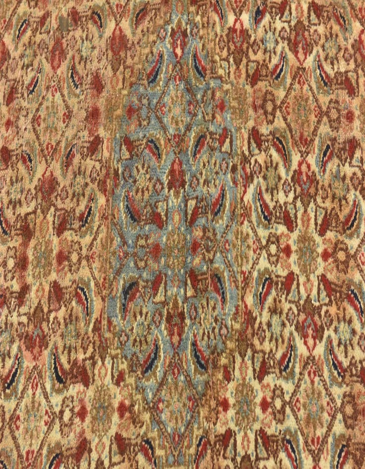 Detail image of  6' 10 x 11'  Hand Knotted Mood Persian Wool Rug