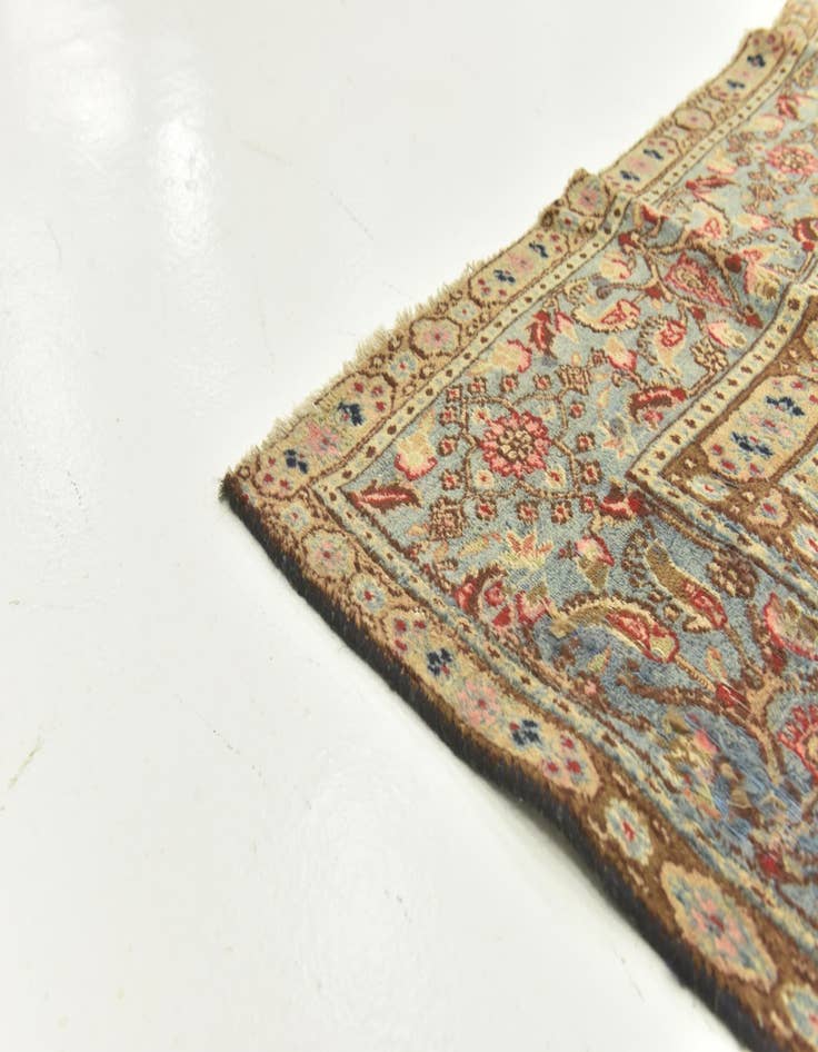 Detail image of  6' 10 x 11'  Hand Knotted Mood Persian Wool Rug