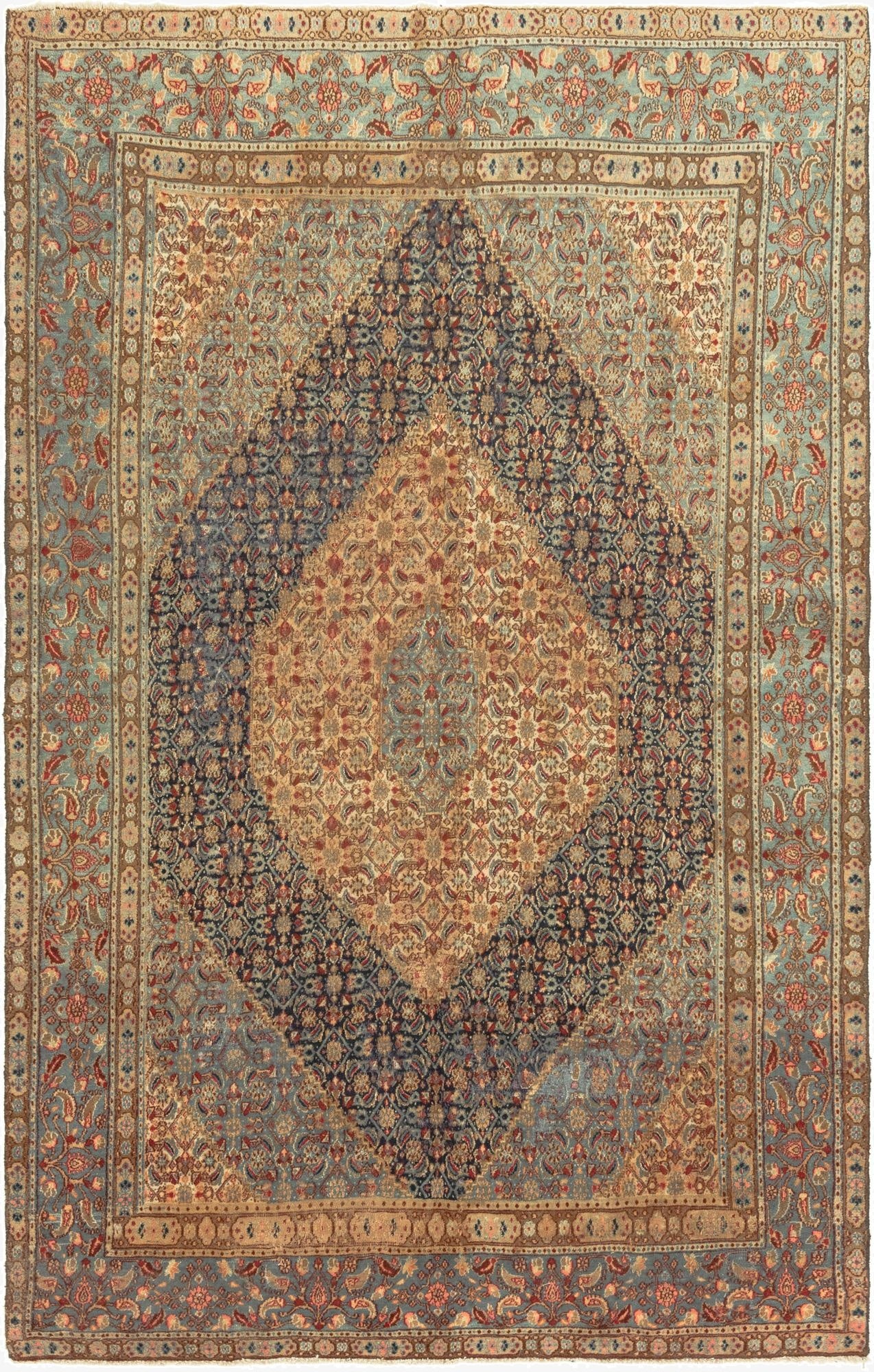  6' 10 x 11'  Hand Knotted Mood Persian Wool Rug