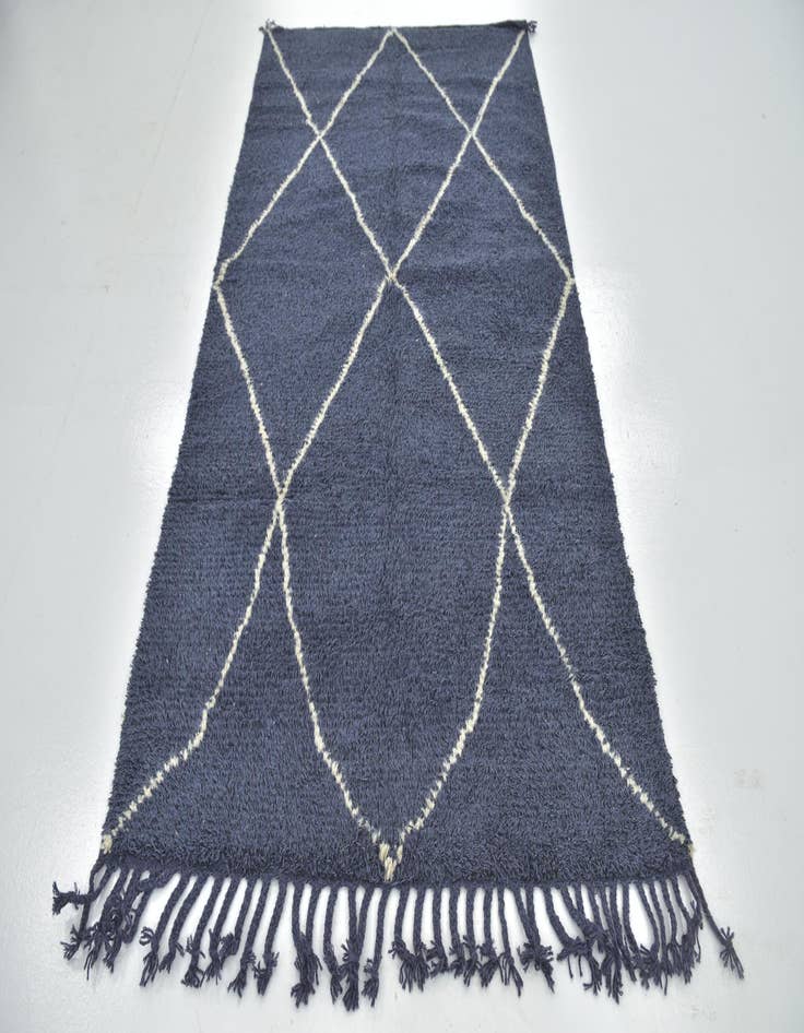 Detail image of  4' 8 x 8' 6  Hand Knotted Moroccan Wool Rug