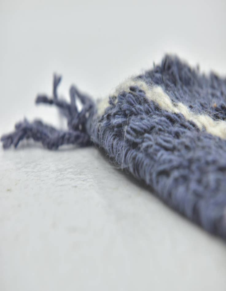 Detail image of  4' 8 x 8' 6  Hand Knotted Moroccan Wool Rug