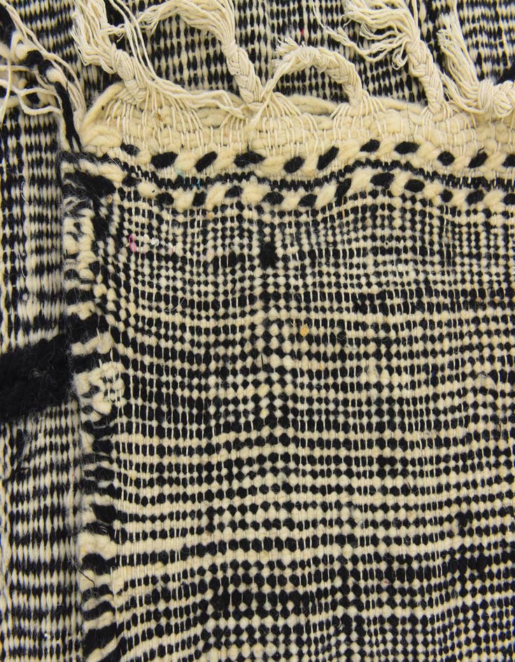 Detail image of  6' 3 x 10' 4  Hand Knotted Moroccan Wool Rug