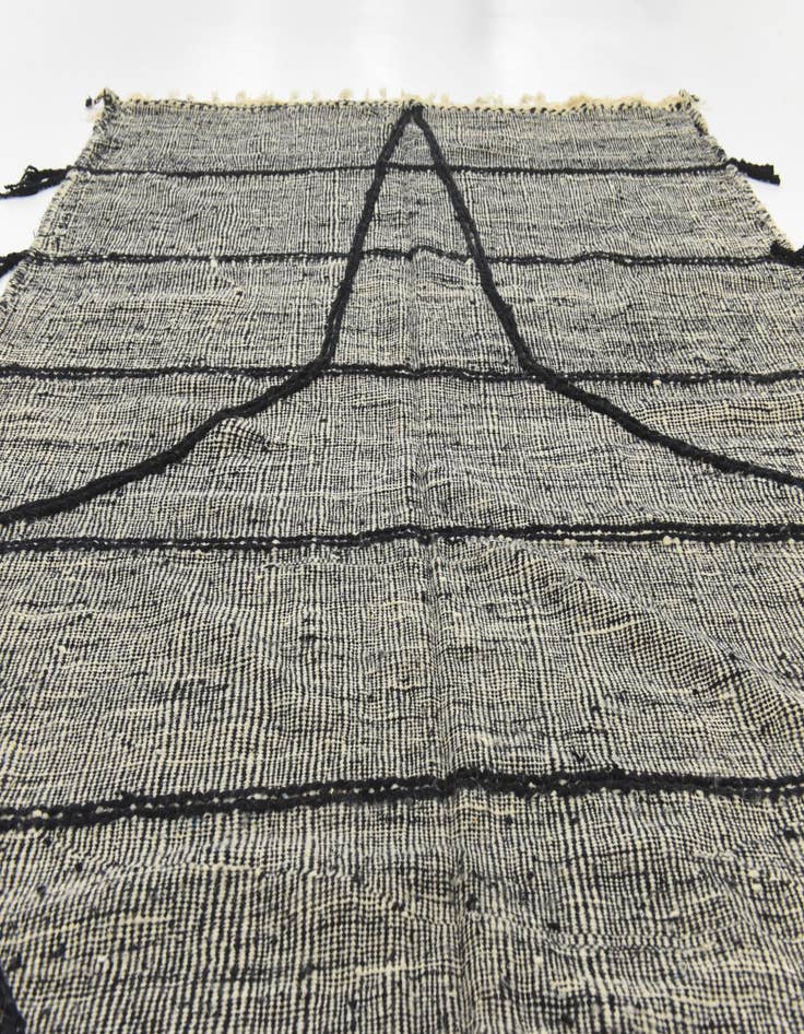 Detail image of  6' 3 x 10' 4  Hand Knotted Moroccan Wool Rug