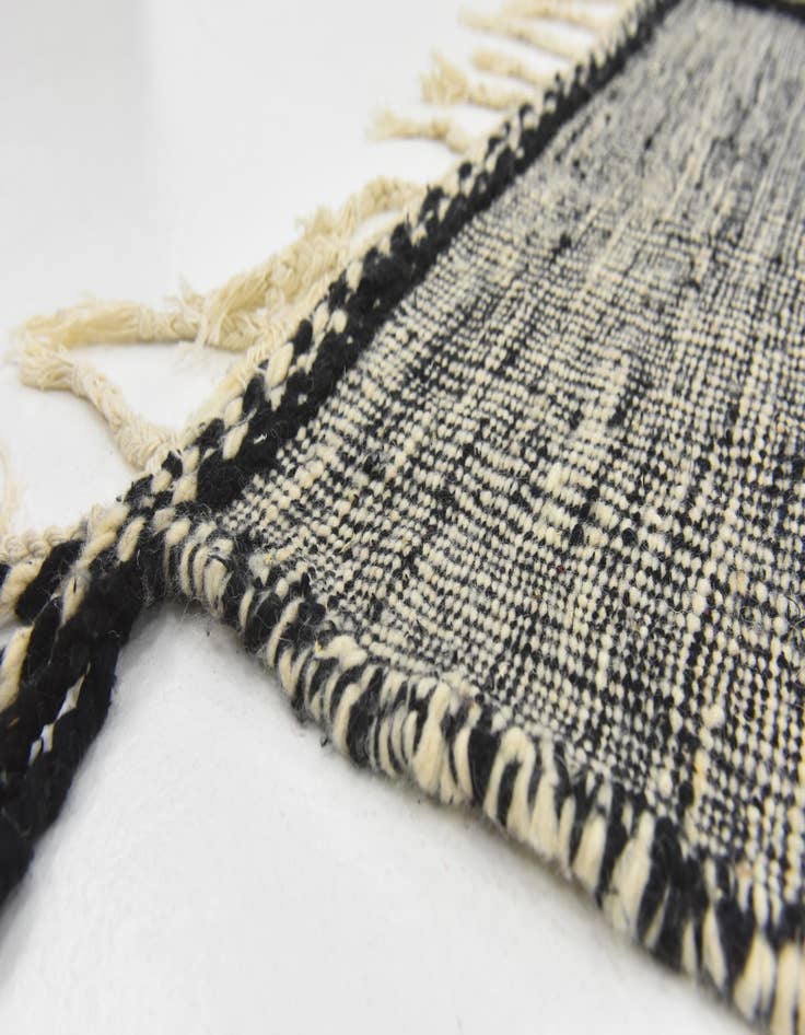 Detail image of  6' 3 x 10' 4  Hand Knotted Moroccan Wool Rug