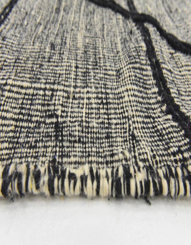 Detail image of  6' 3 x 10' 4  Hand Knotted Moroccan Wool Rug