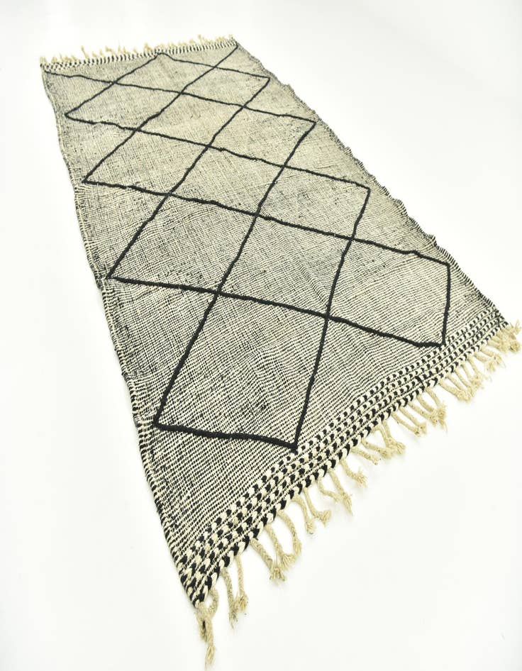 Detail image of  6' 5 x 9' 7  Hand Knotted Moroccan Wool Rug