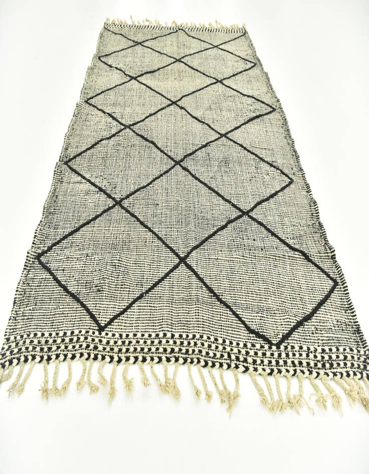 Detail image of  6' 5 x 9' 7  Hand Knotted Moroccan Wool Rug