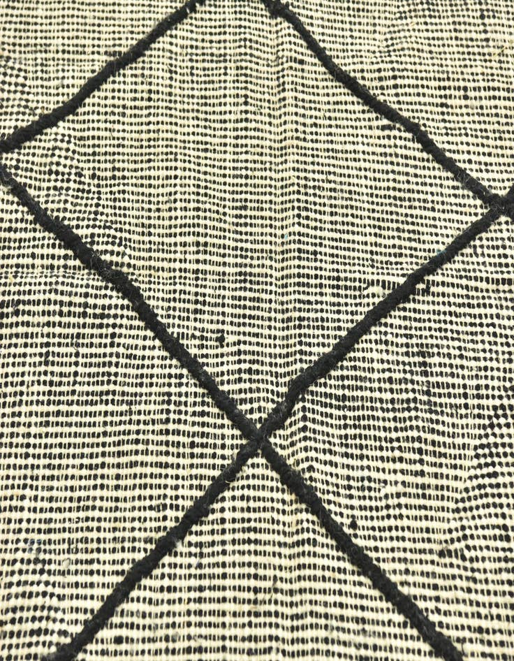 Detail image of  6' 5 x 9' 7  Hand Knotted Moroccan Wool Rug