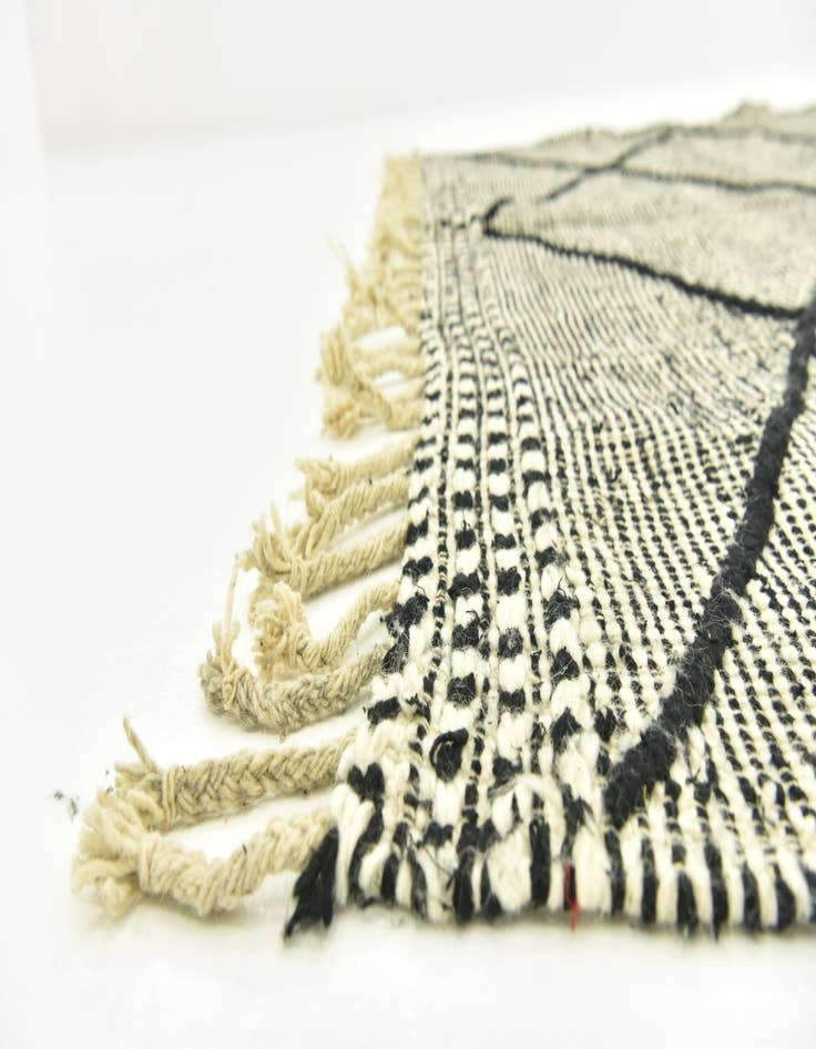 Detail image of  6' 5 x 9' 7  Hand Knotted Moroccan Wool Rug