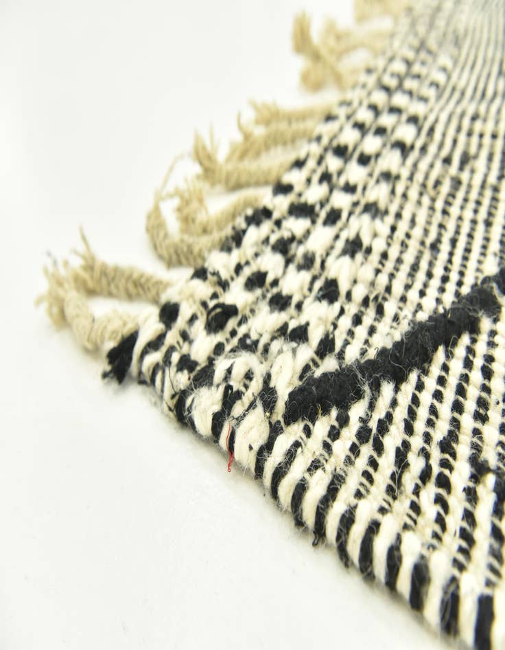 Detail image of  6' 5 x 9' 7  Hand Knotted Moroccan Wool Rug