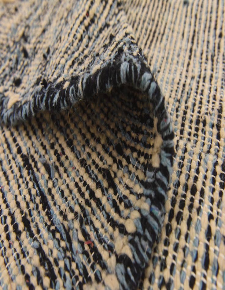 Detail image of  6' 2 x 9' 2  Hand Knotted Moroccan Wool Rug