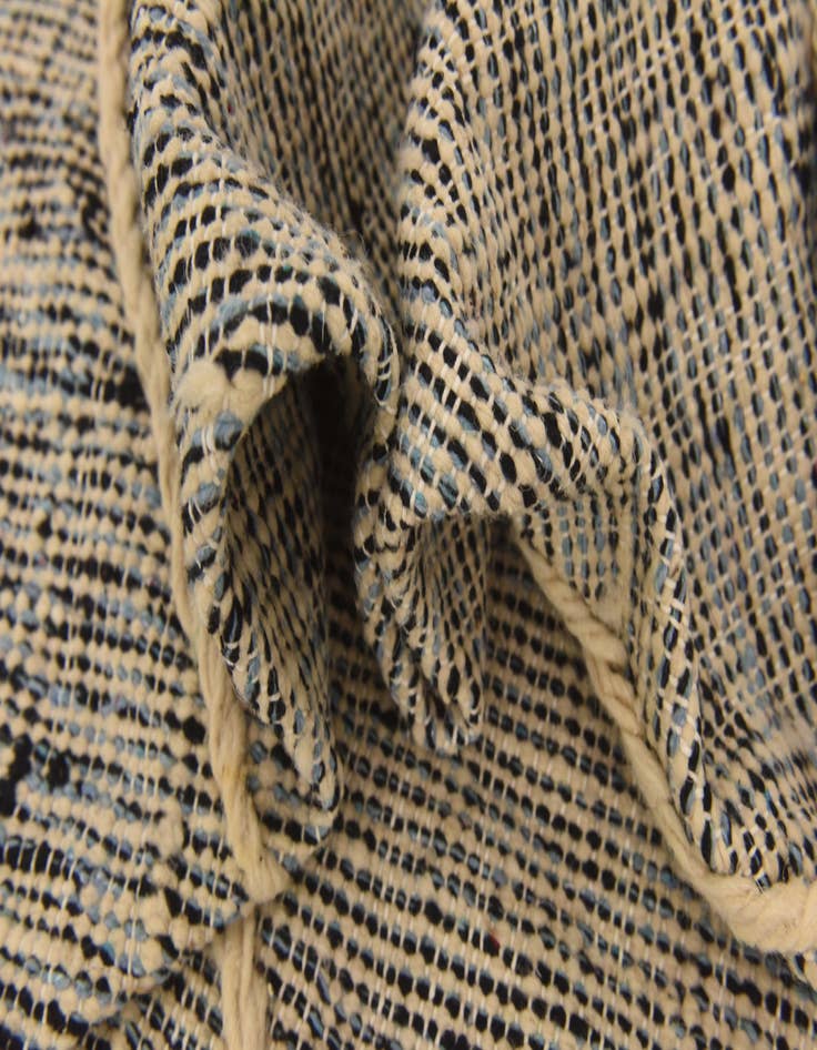 Detail image of  6' 2 x 9' 2  Hand Knotted Moroccan Wool Rug