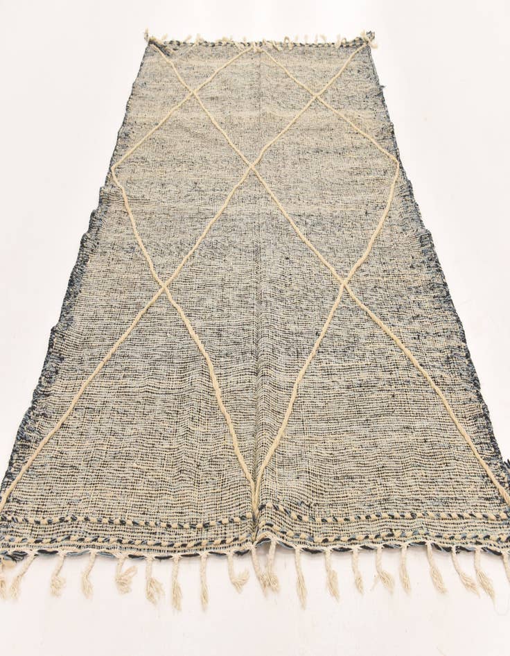 Detail image of  6' 2 x 9' 2  Hand Knotted Moroccan Wool Rug