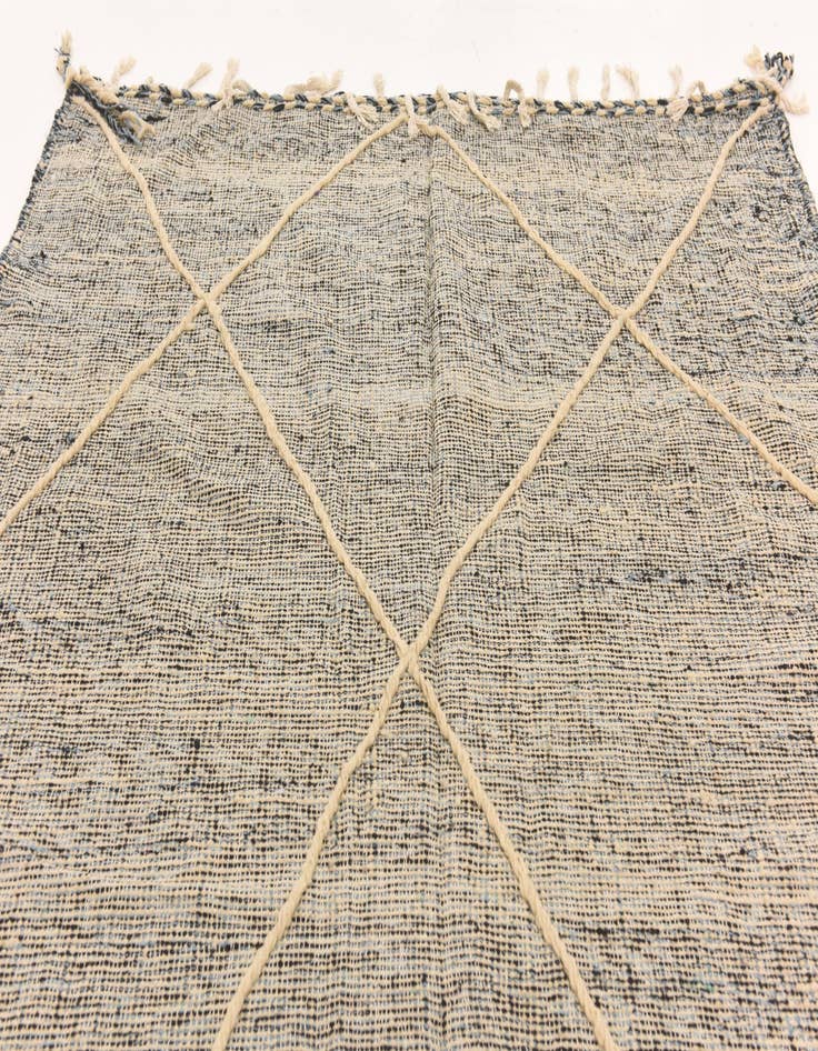 Detail image of  6' 2 x 9' 2  Hand Knotted Moroccan Wool Rug