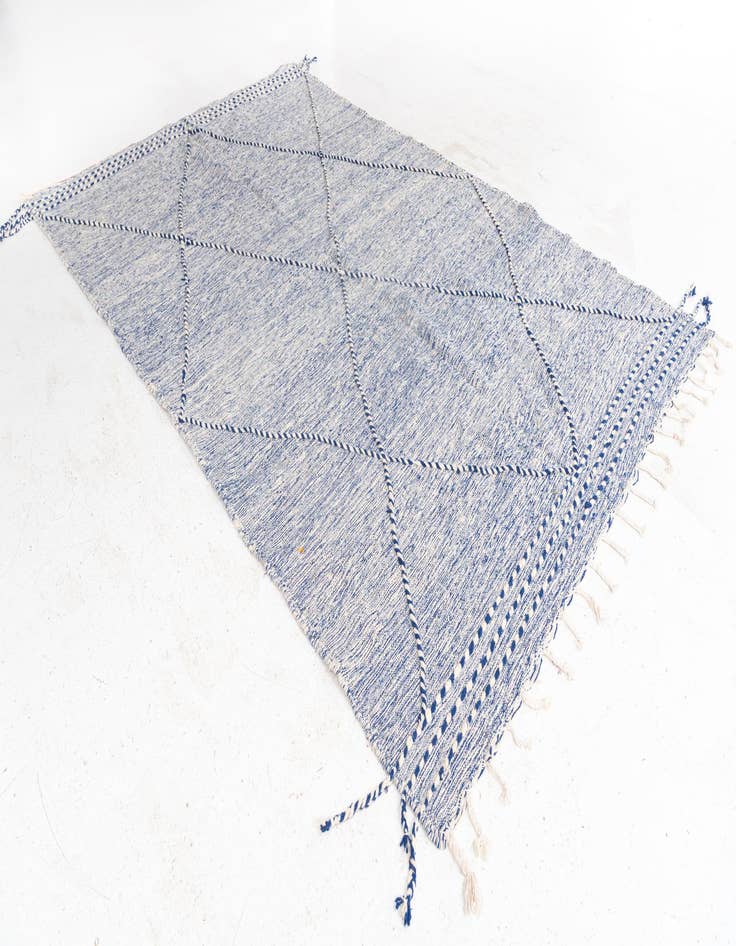 Detail image of  6' 4 x 10' 3  Hand Knotted Moroccan Wool Rug