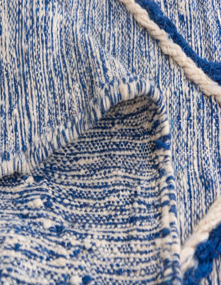 Detail image of  6' 5 x 10'  Hand Knotted Moroccan Wool Rug