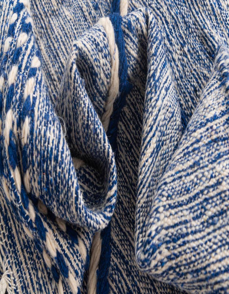 Detail image of  6' 5 x 10'  Hand Knotted Moroccan Wool Rug