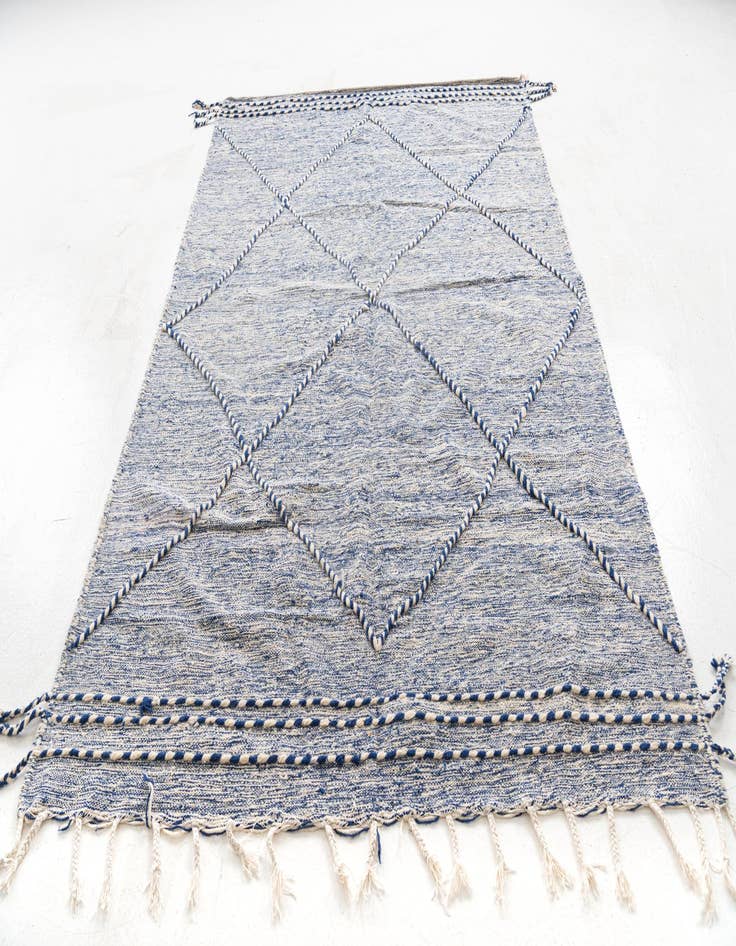 Detail image of  6' 3 x 9' 9  Hand Knotted Moroccan Wool Rug