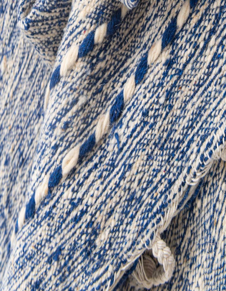 Detail image of  6' 3 x 9' 9  Hand Knotted Moroccan Wool Rug