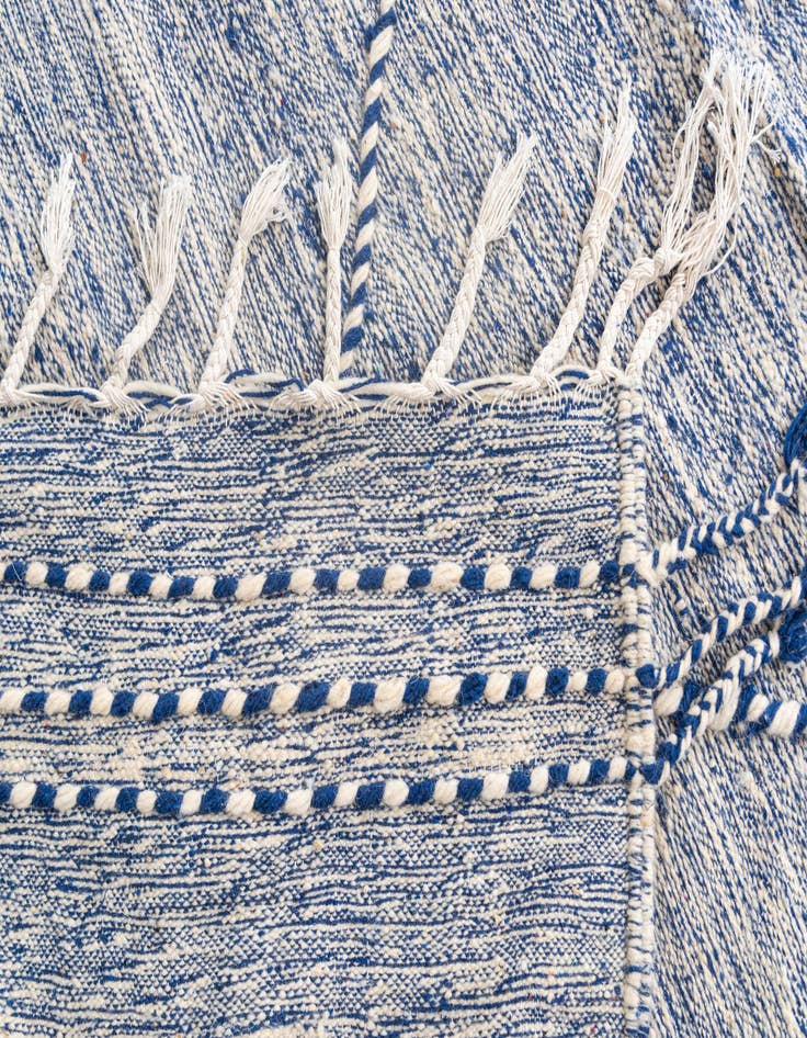 Detail image of  6' 3 x 9' 9  Hand Knotted Moroccan Wool Rug