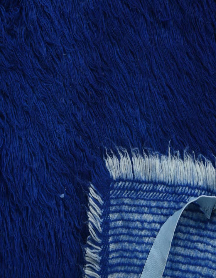 Detail image of  5' 1 x 6' 7  Hand Knotted Moroccan Wool Rug