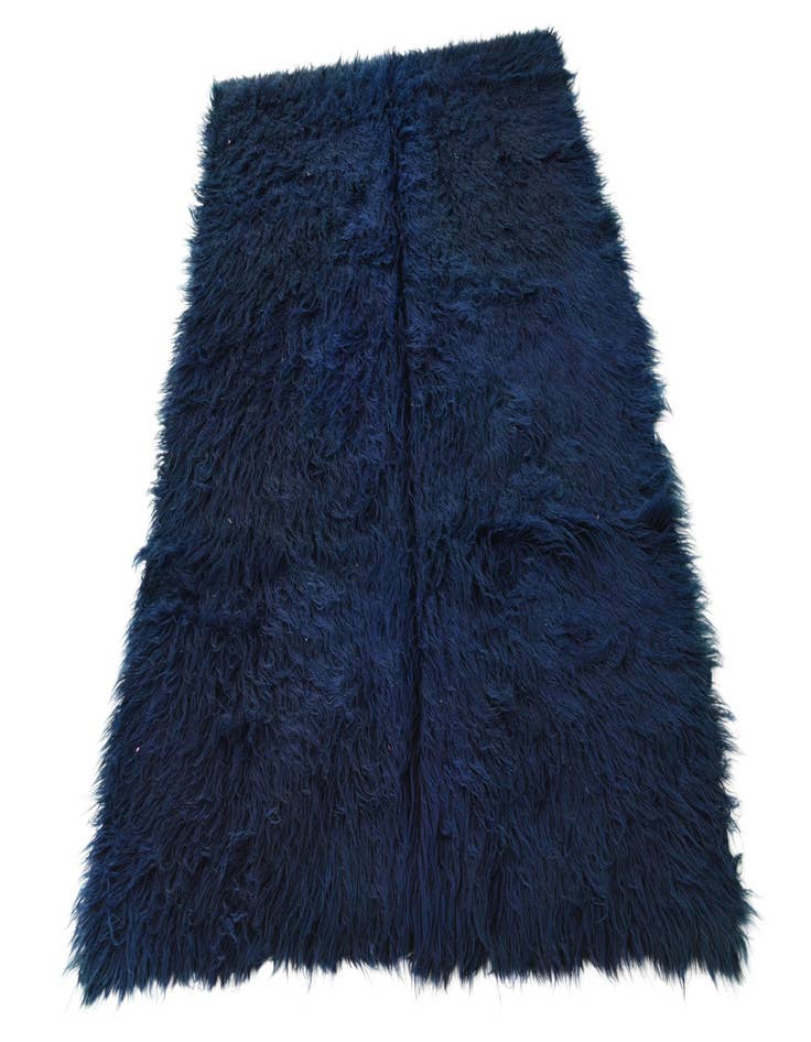 Detail image of  4' 10 x 6' 10  Hand Knotted Moroccan Wool Rug