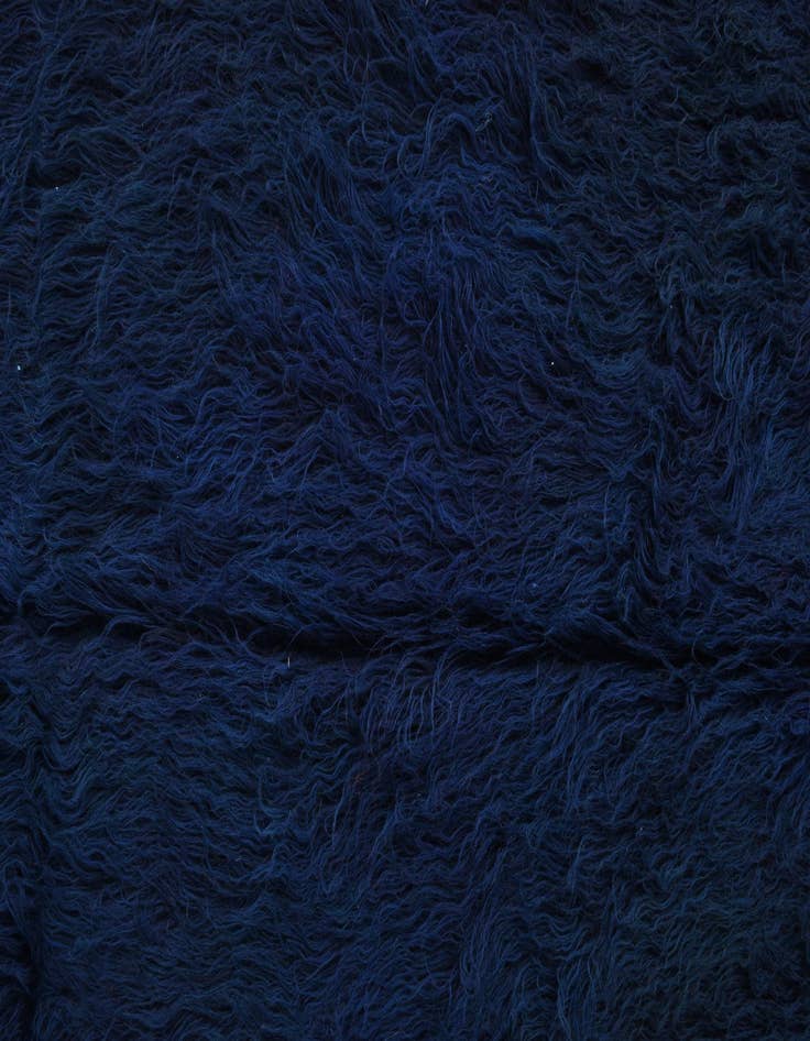 Detail image of  4' 10 x 6' 10  Hand Knotted Moroccan Wool Rug