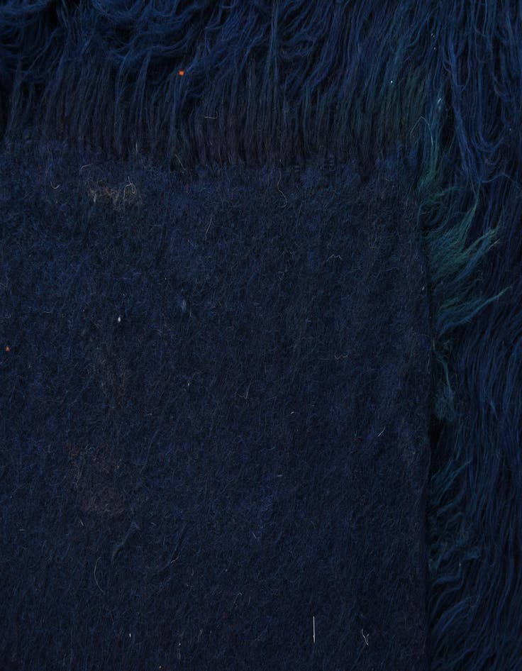 Detail image of  4' 10 x 6' 10  Hand Knotted Moroccan Wool Rug