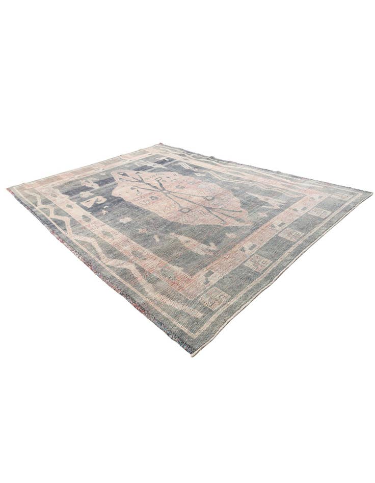 Detail image of  9' x 12'  Hand Knotted Moroccan Wool Rug