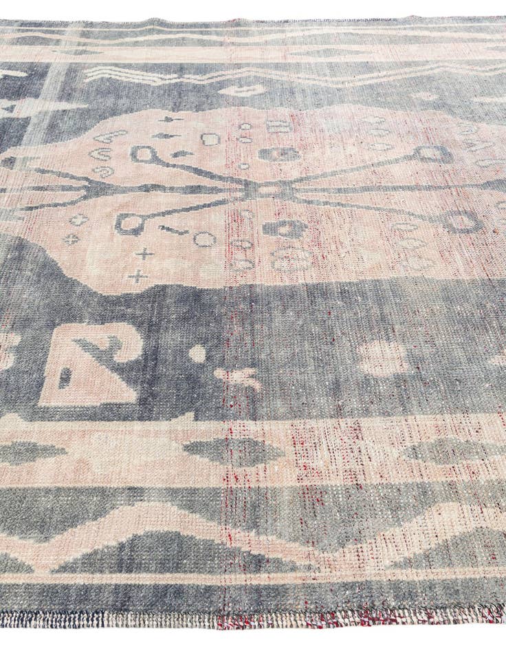 Detail image of  9' x 12'  Hand Knotted Moroccan Wool Rug