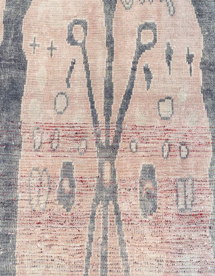 Detail image of  9' x 12'  Hand Knotted Moroccan Wool Rug