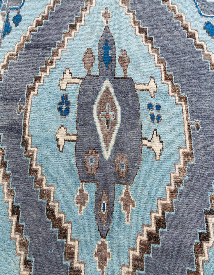 Detail image of  8' 10 x 12' 6  Hand Knotted Moroccan Wool Rug