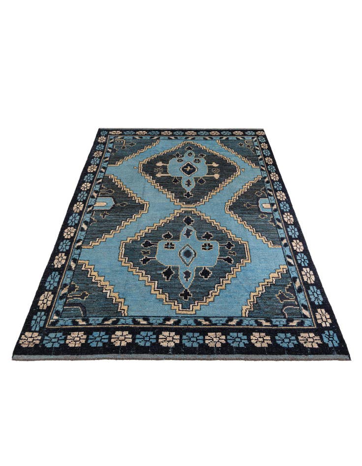 Detail image of  8' 10 x 12' 7  Hand Knotted Moroccan Wool Rug