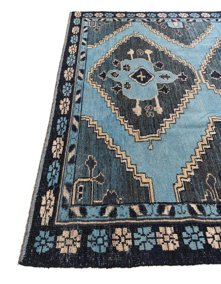Detail image of  8' 10 x 12' 7  Hand Knotted Moroccan Wool Rug